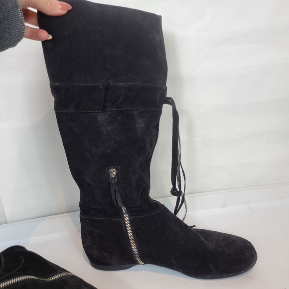 Miu miu suede black boots - Picture 2 of 7